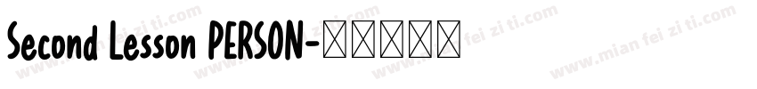 Second Lesson PERSON字体转换